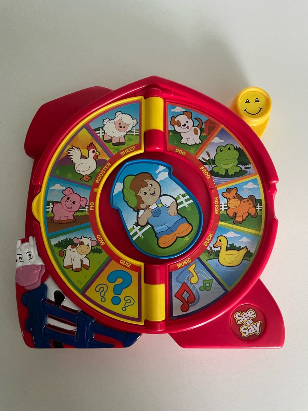 Vintage Fisher Price Farm Animal See n Say Spinner Toy